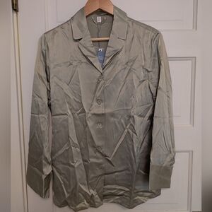 Women's Mommesilk Long Sleeve Pajama Set Size M NWT